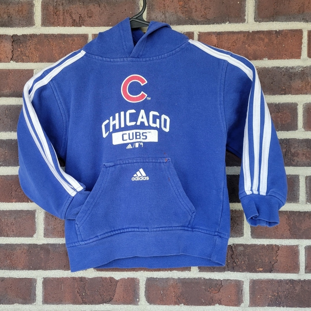 Chicago Cubs Hoodie Blue Adidas Pullover Sweatshirt S 4